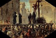 Stefano Ussi The Execution of Savonarola France oil painting artist